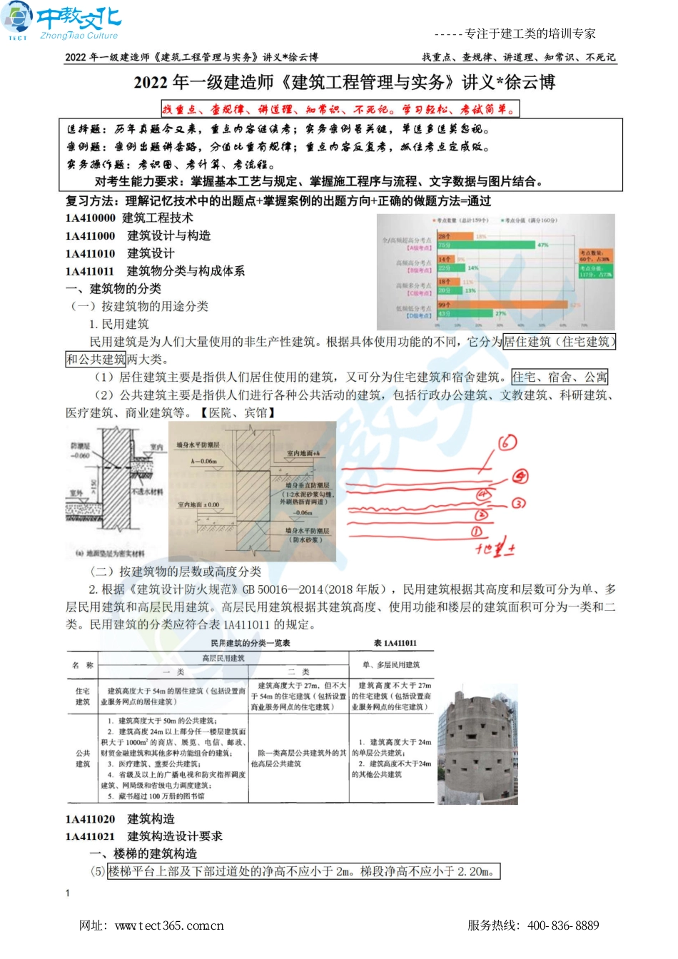 10.29一建《建筑实务》冲刺面授讲义（徐云博）打印版.pdf_第1页