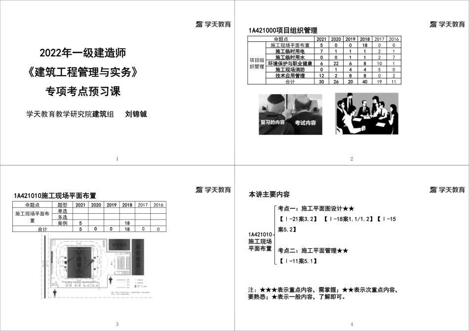 02.2022-一建《建筑》专项考点预习课-黑白打印版.pdf_第1页