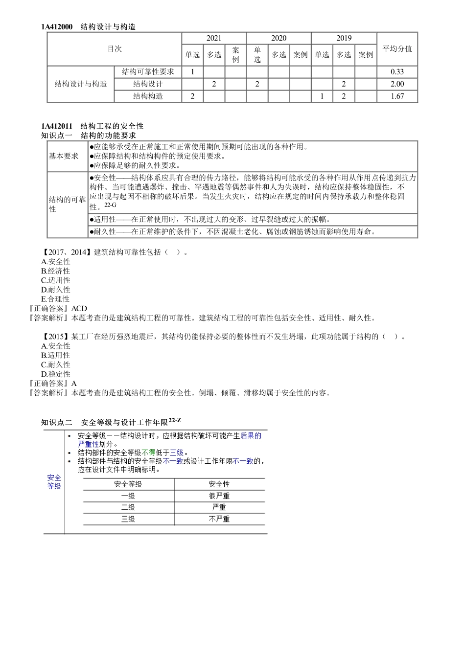 03、1A412000第01讲　结构工程的安全性与适用性.pdf_第1页