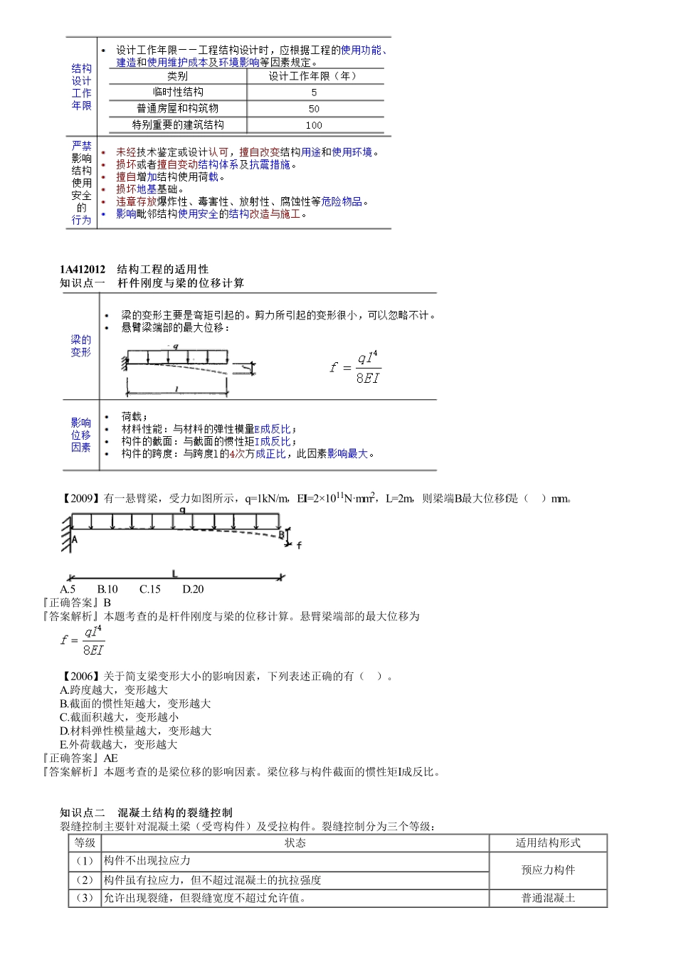 03、1A412000第01讲　结构工程的安全性与适用性.pdf_第2页