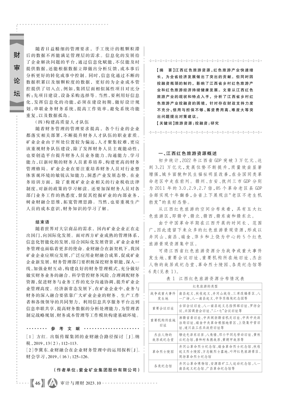 江西乡村红色旅游资源开发投融资问题研究.pdf_第1页