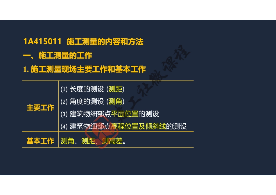 2022年一建《建筑》精讲课程第05节-1A415010施工测量-阅读版.pdf_第3页