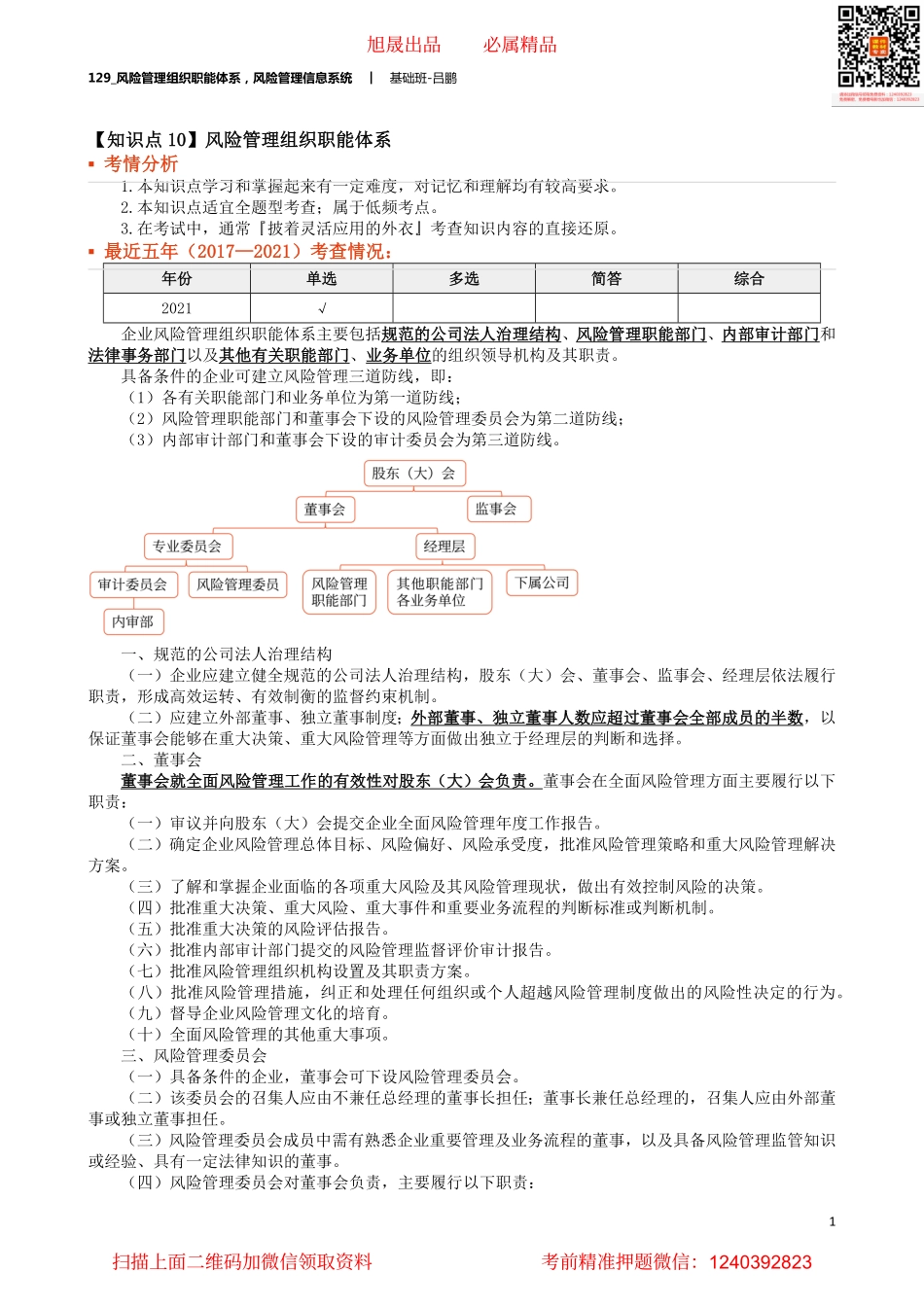 A129_风险管理组织职能体系风险管理信息系统.pdf_第1页