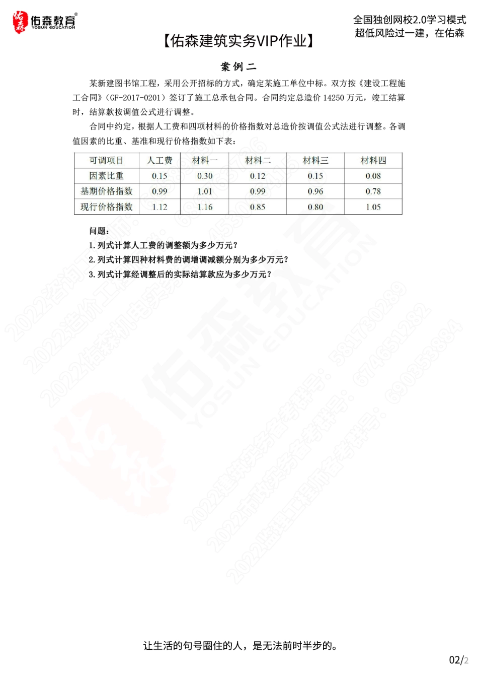 【佑森建筑实务VIP作业】：4月29日.pdf_第2页
