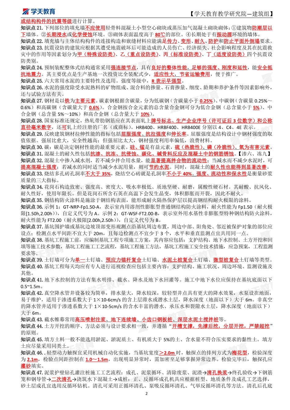 2022年一建《建筑》考前密训资料【彩色版】.pdf_第2页