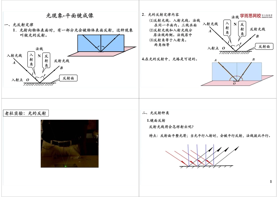 第03讲光-平面镜成像.pdf_第1页