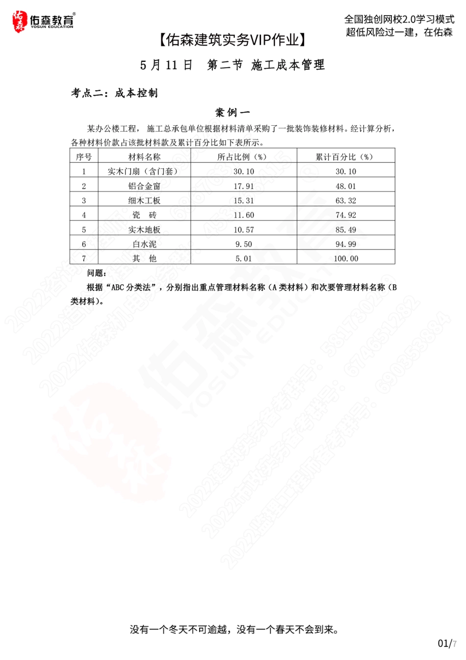 【佑森建筑实务VIP作业】：5月11日.pdf_第1页