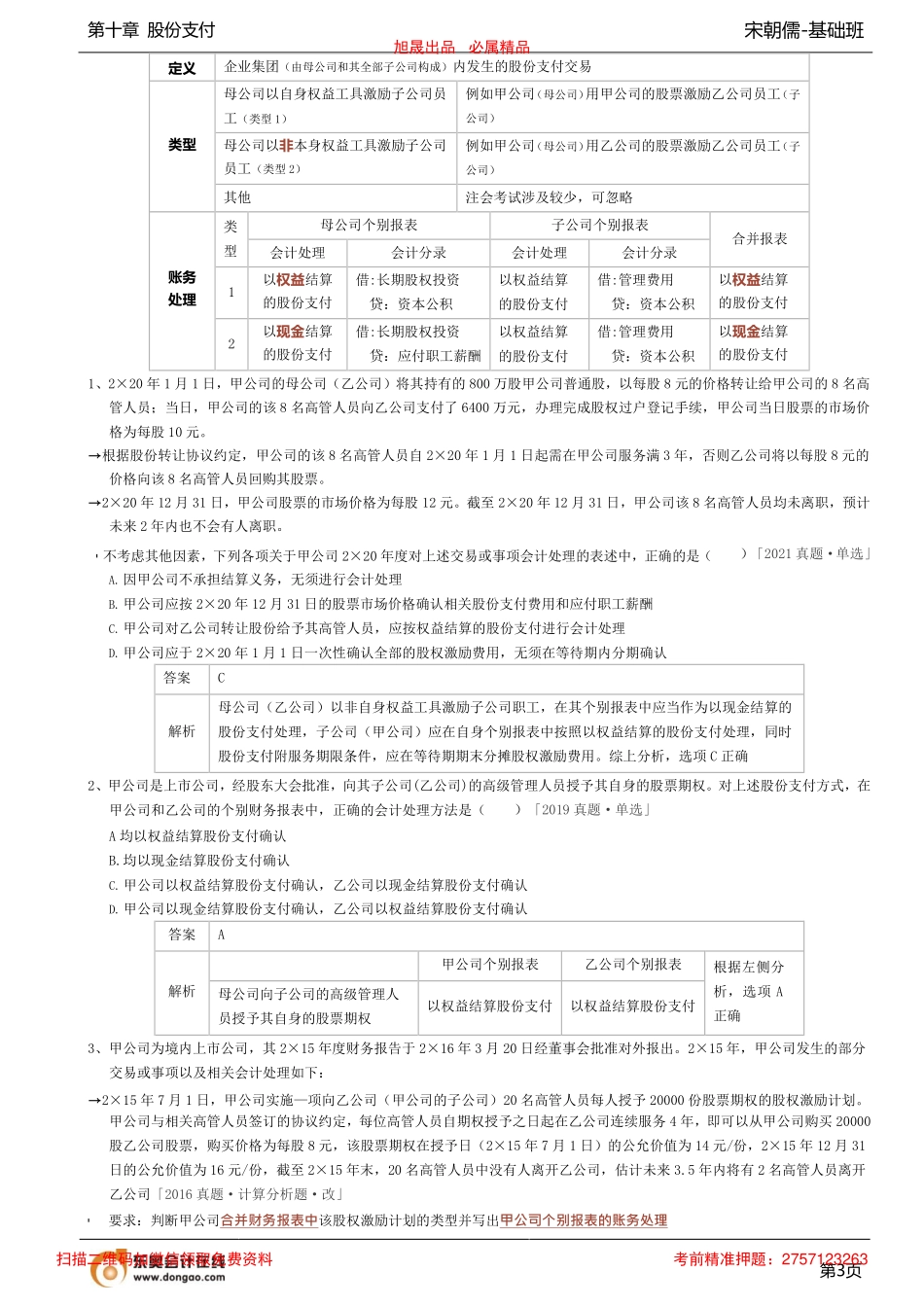 第30讲_股份支付的账务处理集团股份支付的账务处理.pdf_第3页