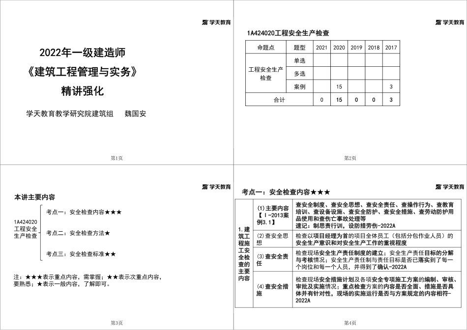 第41讲1A424020工程安全生产检查-黑白打印版.pdf_第1页