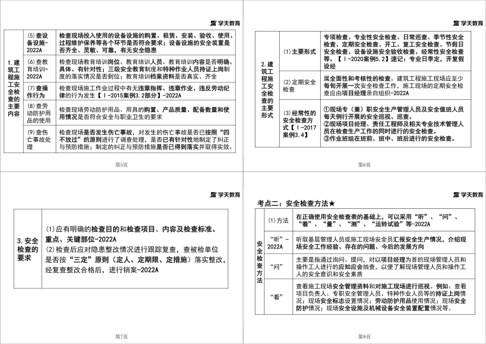 第41讲1A424020工程安全生产检查-黑白打印版.pdf_第2页