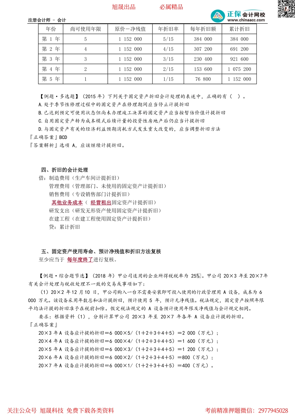 第0302讲　固定资产折旧及后续支出、处置与清查.pdf_第2页