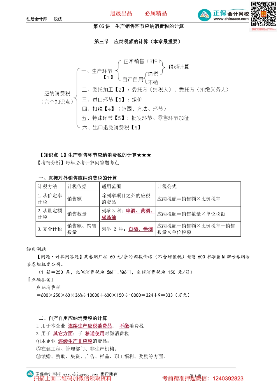 第0305讲　生产销售环节应纳消费税的计算_create.pdf_第1页