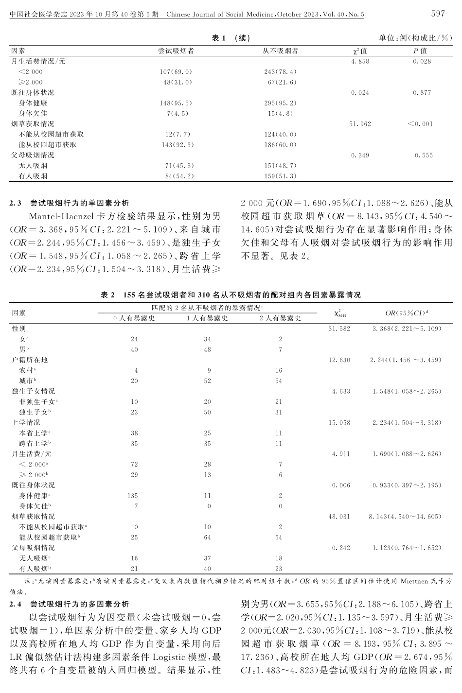 江苏省大学生尝试吸烟行为的影响因素研究.pdf_第3页