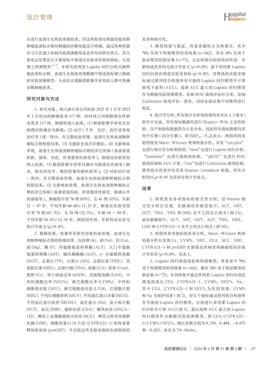 肺癌检测指标筛选及其在肺癌风险预测中的应用.pdf_第2页