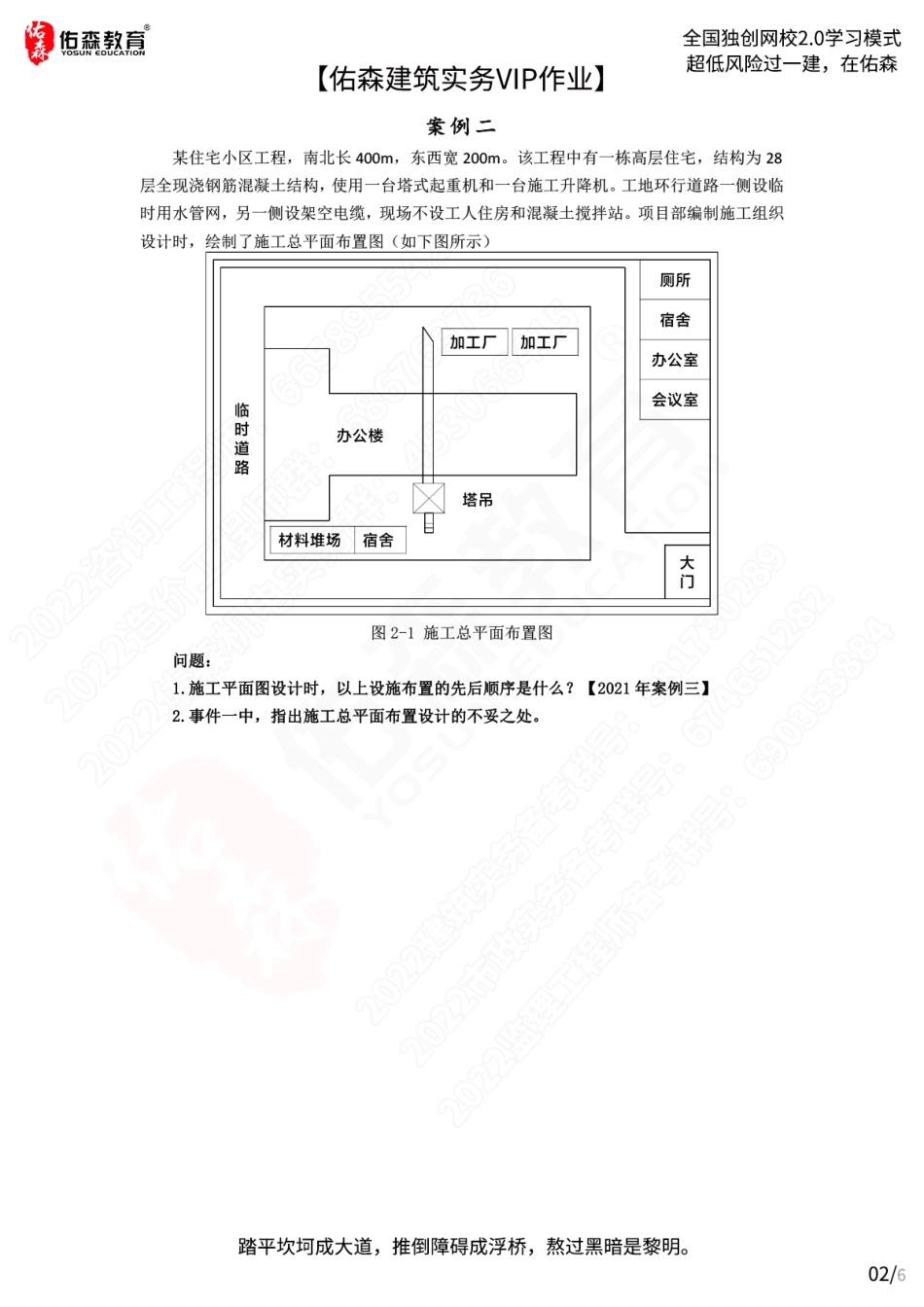 【佑森建筑实务VIP作业】：5月23日.pdf_第2页