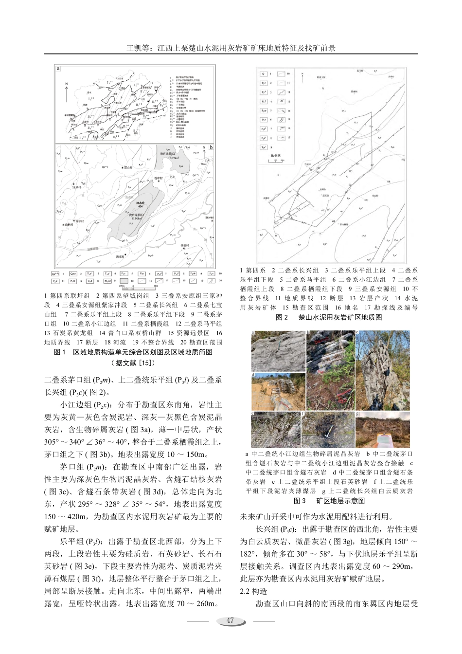 江西上栗楚山水泥用灰岩矿矿床地质特征及找矿前景.pdf_第2页