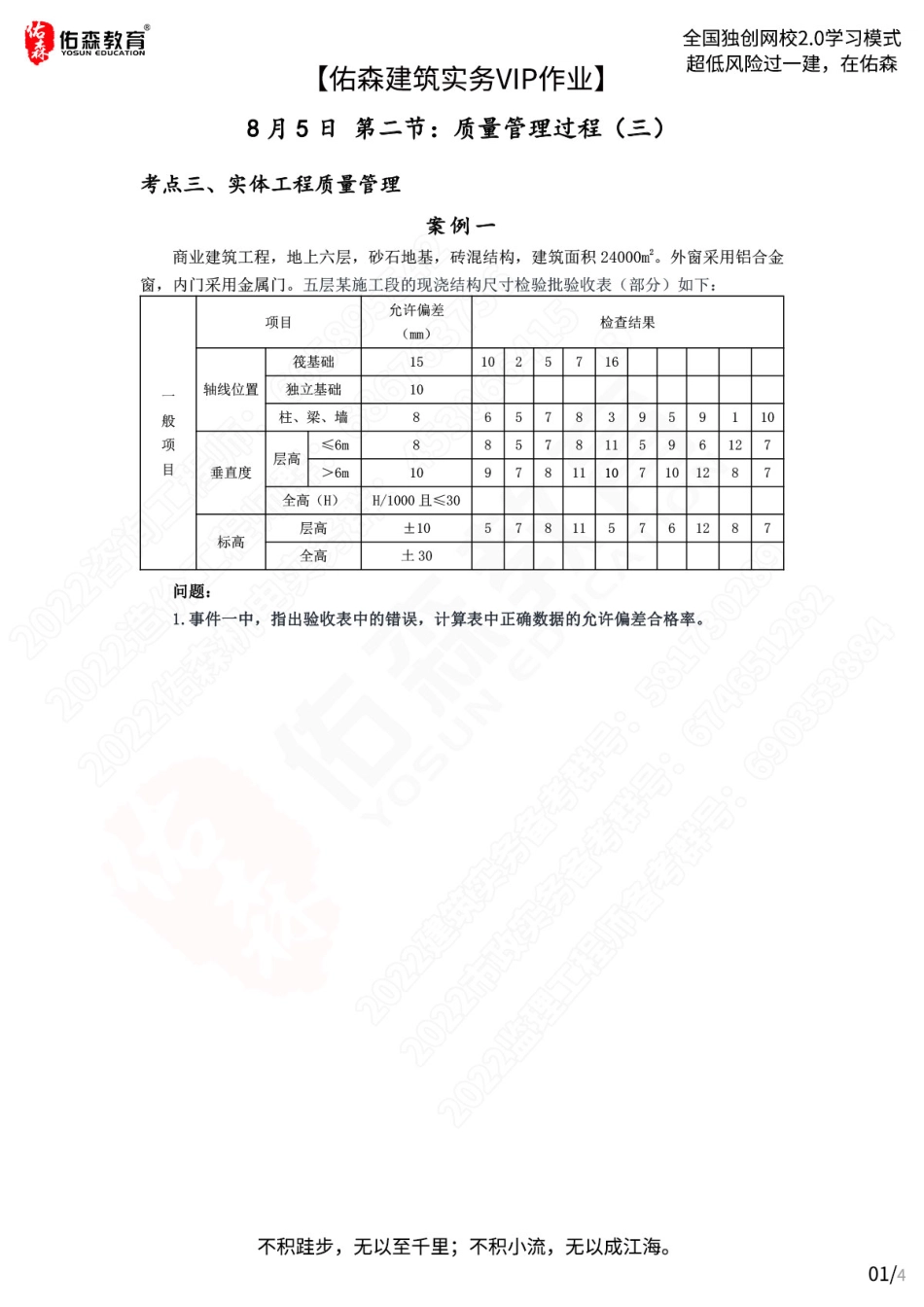 【佑森建筑实务VIP作业】：8月5日.pdf_第1页