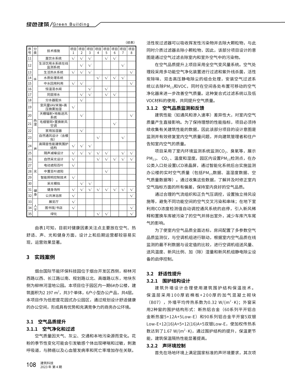 健康环境技术在绿色园区办公楼宇的应用——以烟台国际节能环保科技园为例.pdf_第3页