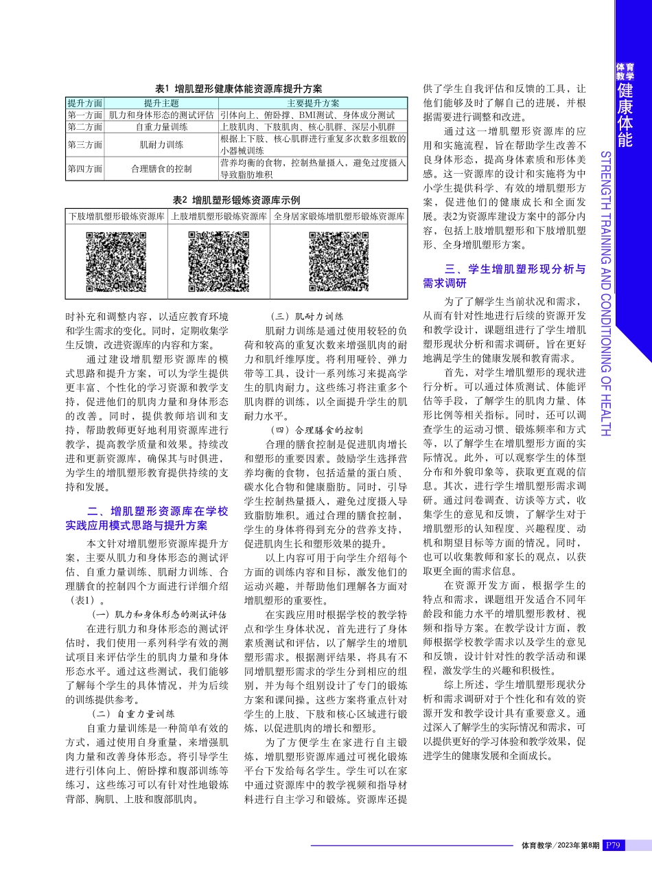 健康体能增肌塑形资源库建设与案例应用分享.pdf_第2页