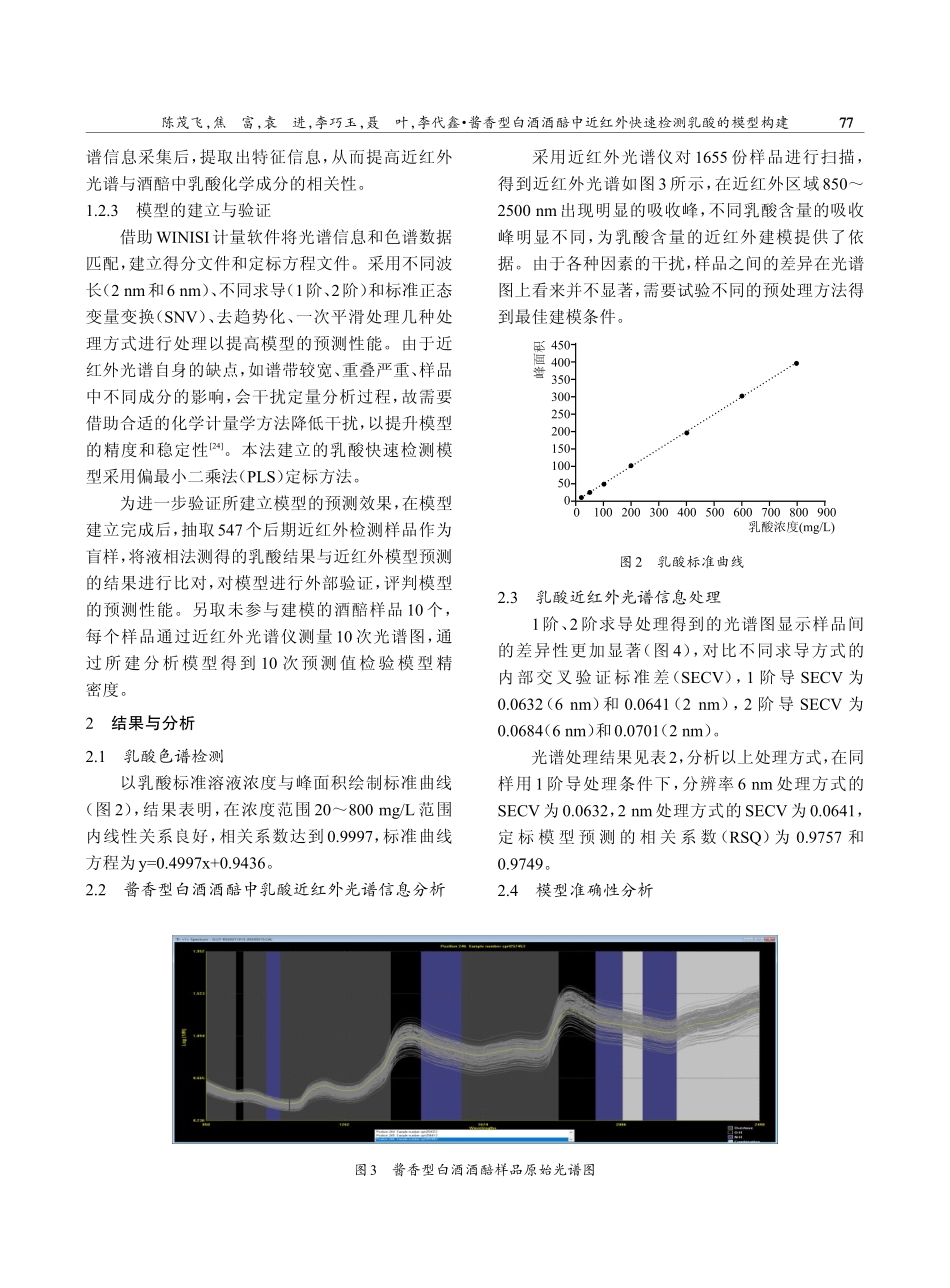 酱香型白酒酒醅中近红外快速检测乳酸的模型构建.pdf_第3页