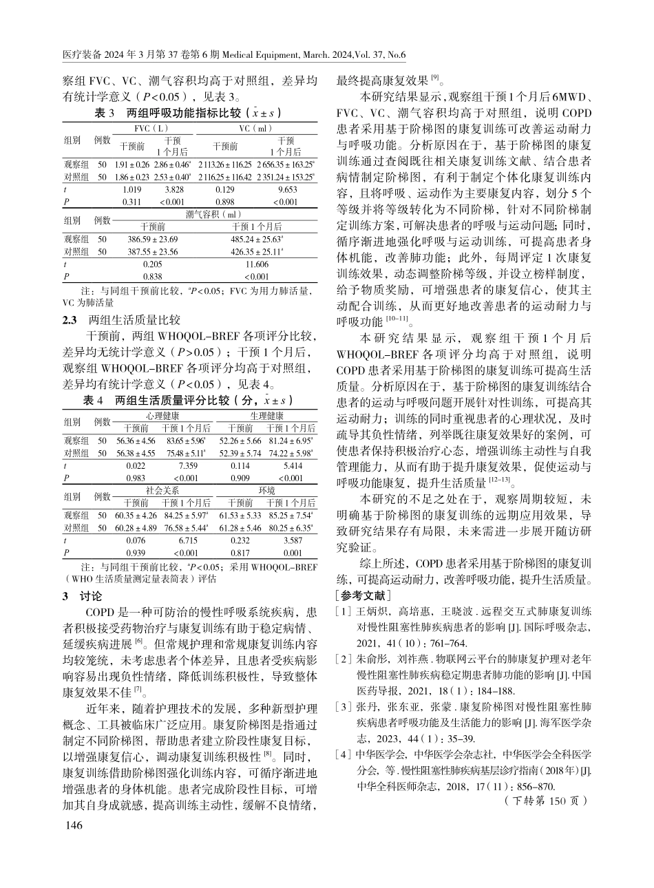 基于阶梯图的康复训练对慢性阻塞性肺疾病患者运动耐力及呼吸功能的影响.pdf_第3页