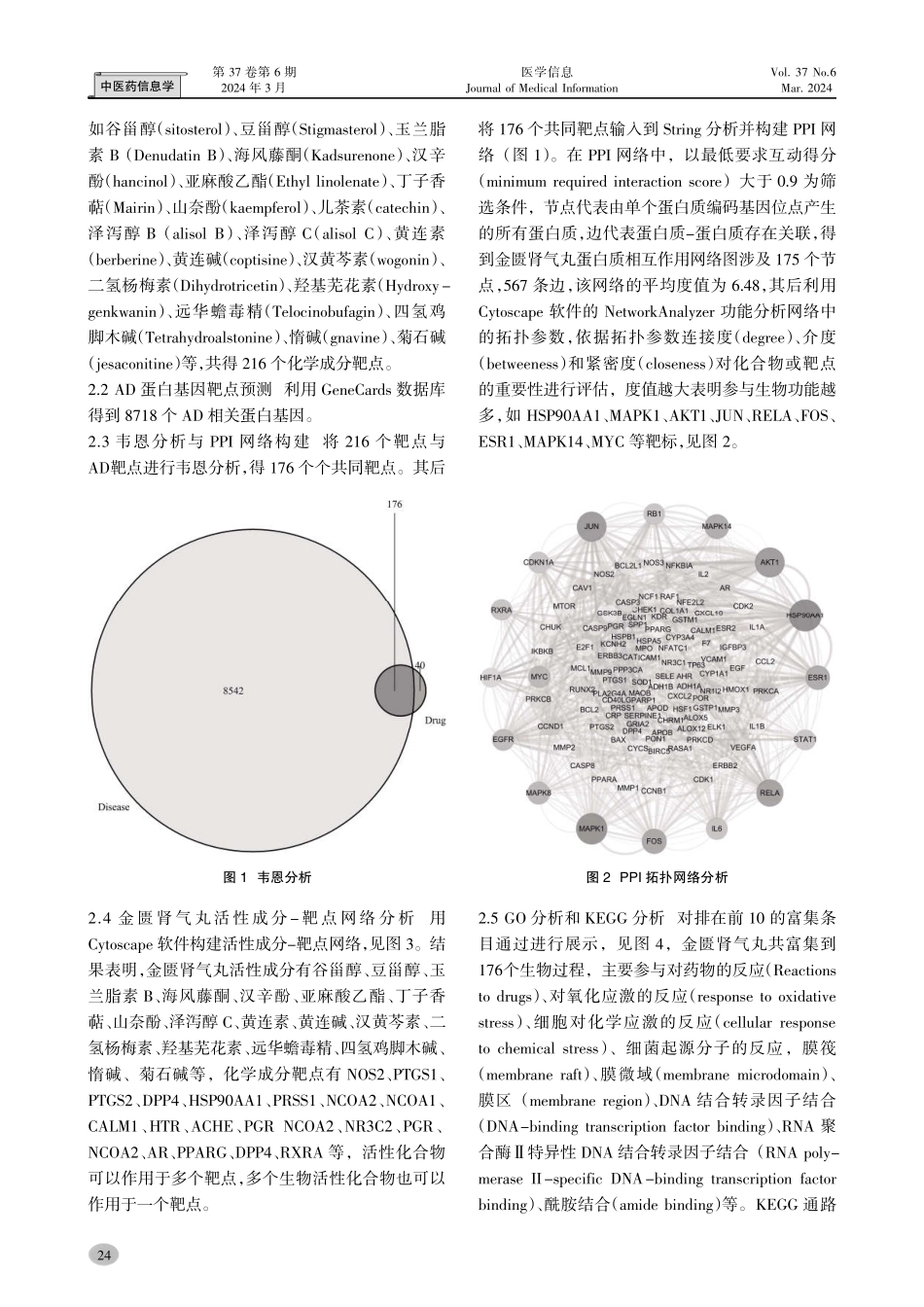 基于网络药理学的金匮肾气丸治疗阿尔茨海默病机制研究.pdf_第3页