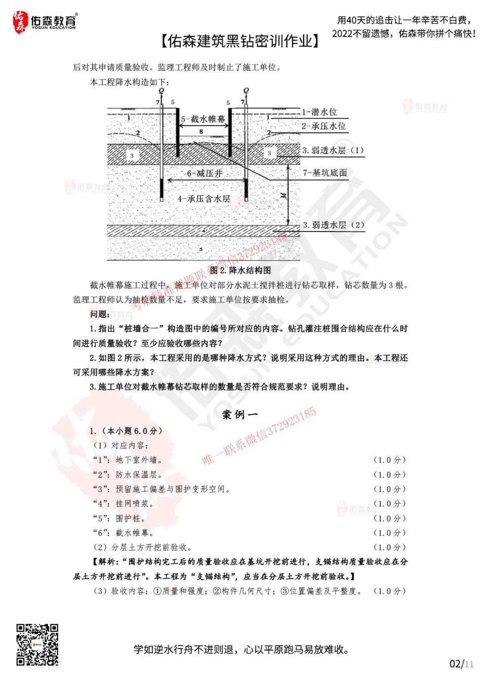 Do_【佑森建筑黑钻密训作业答案】：10月14日（土石方工程：支护&降水）.pdf_第2页
