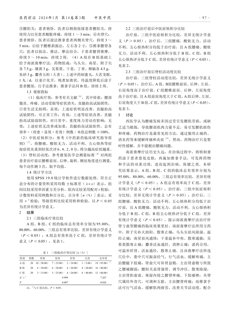 南派膏摩疗法治疗肝肾亏虚型腰痛临床效果观察.pdf_第2页