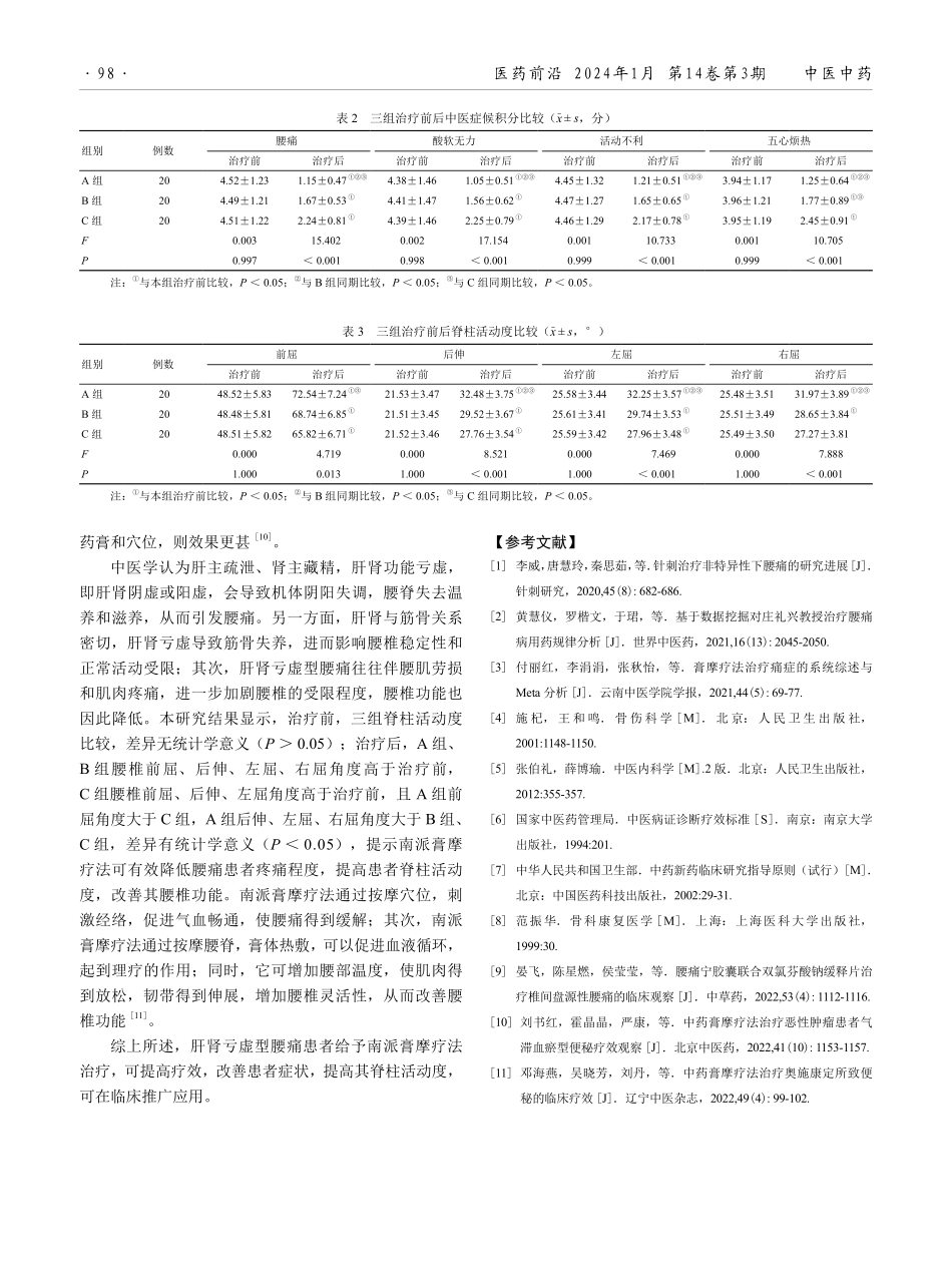 南派膏摩疗法治疗肝肾亏虚型腰痛临床效果观察.pdf_第3页