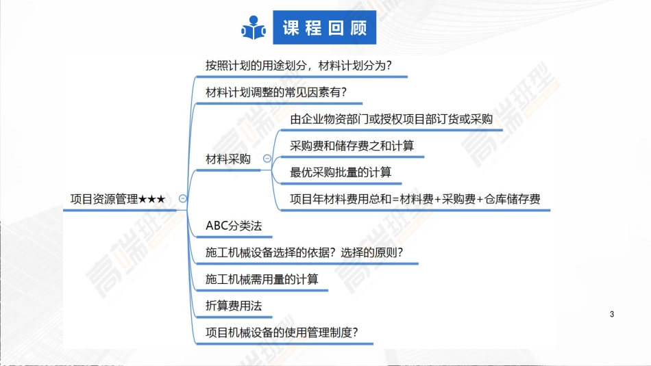 2022年一建建筑实务（第02轮）第16讲1A426020机械设备管理-1A432050项目管理相关规定（新模板）.pdf_第3页