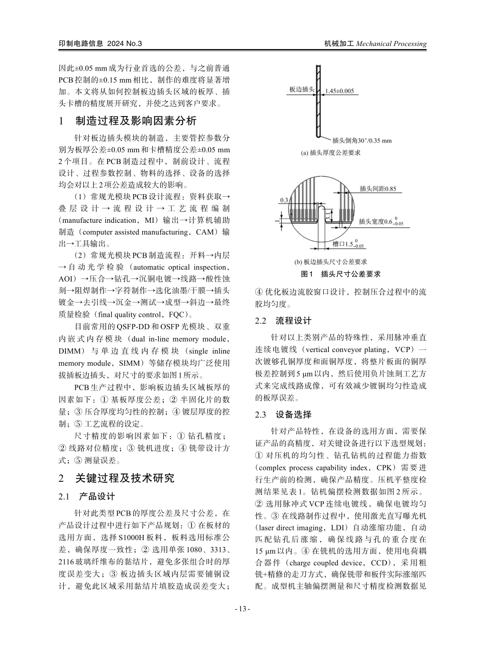 光模块PCB的板边插头尺寸公差控制研究.pdf_第2页
