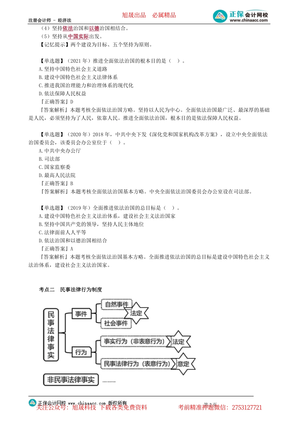 第0101讲　全面依法治国基本方略、民事法律行为的概念和种类_create.pdf_第2页