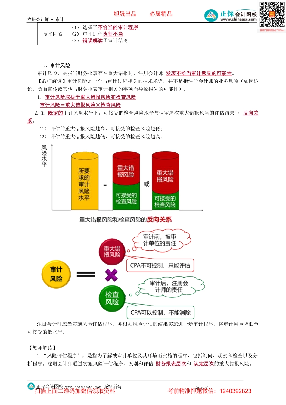 第0402讲　确定审计风险、审计固有限制.pdf_第2页