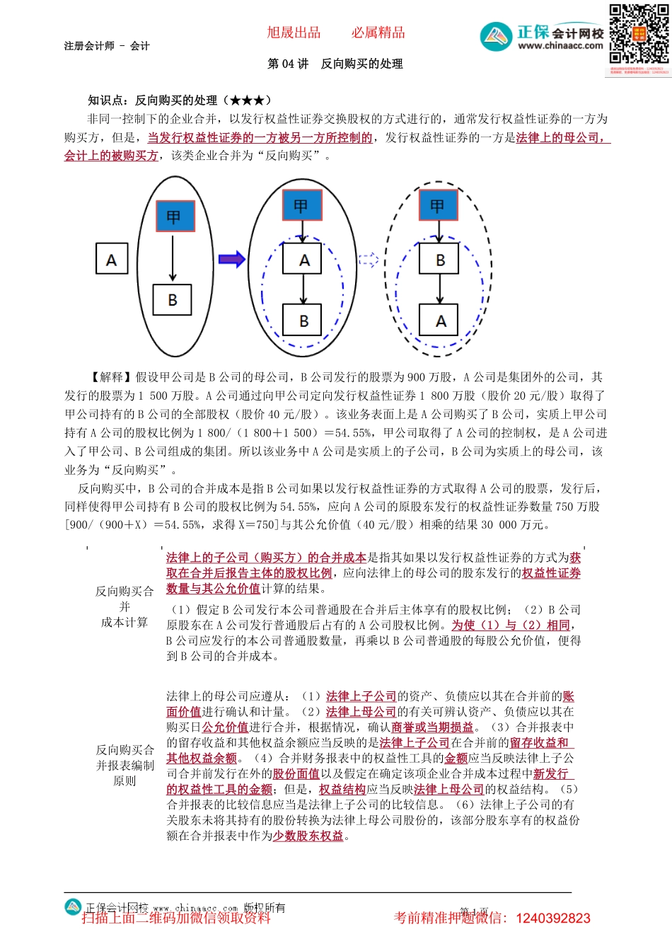 第2604讲　反向购买的处理_create.pdf_第1页