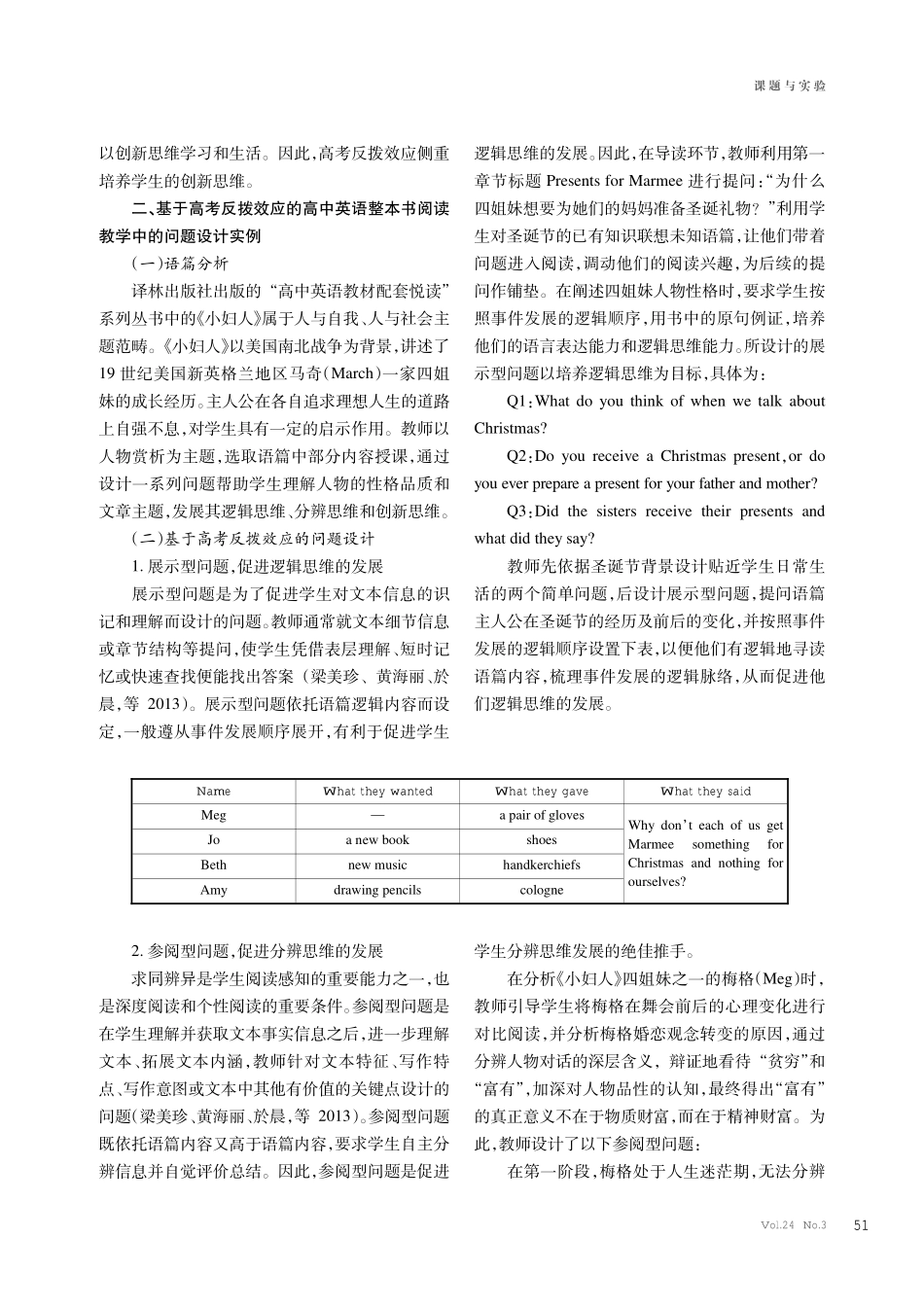 基于高考反拨效应的高中英语整本书阅读教学中的问题设计探究.pdf_第2页