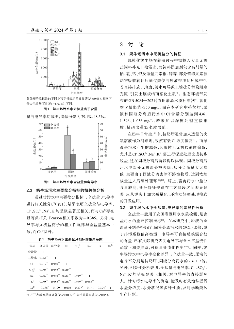 规模化奶牛场污水盐分特征分析.pdf_第3页