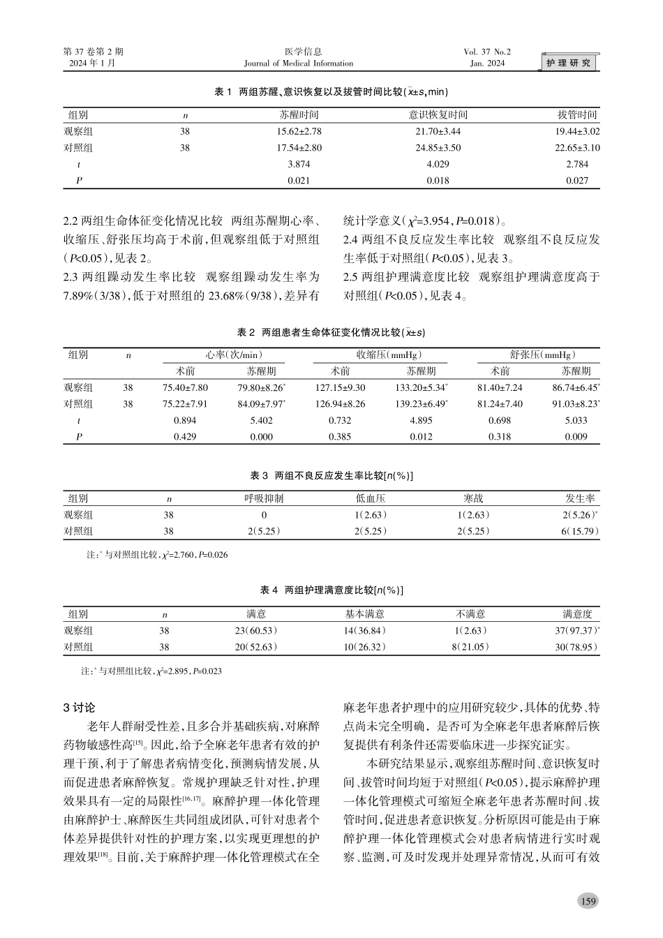 麻醉护理一体化管理对全麻老年患者苏醒时间及躁动风险的影响.pdf_第3页