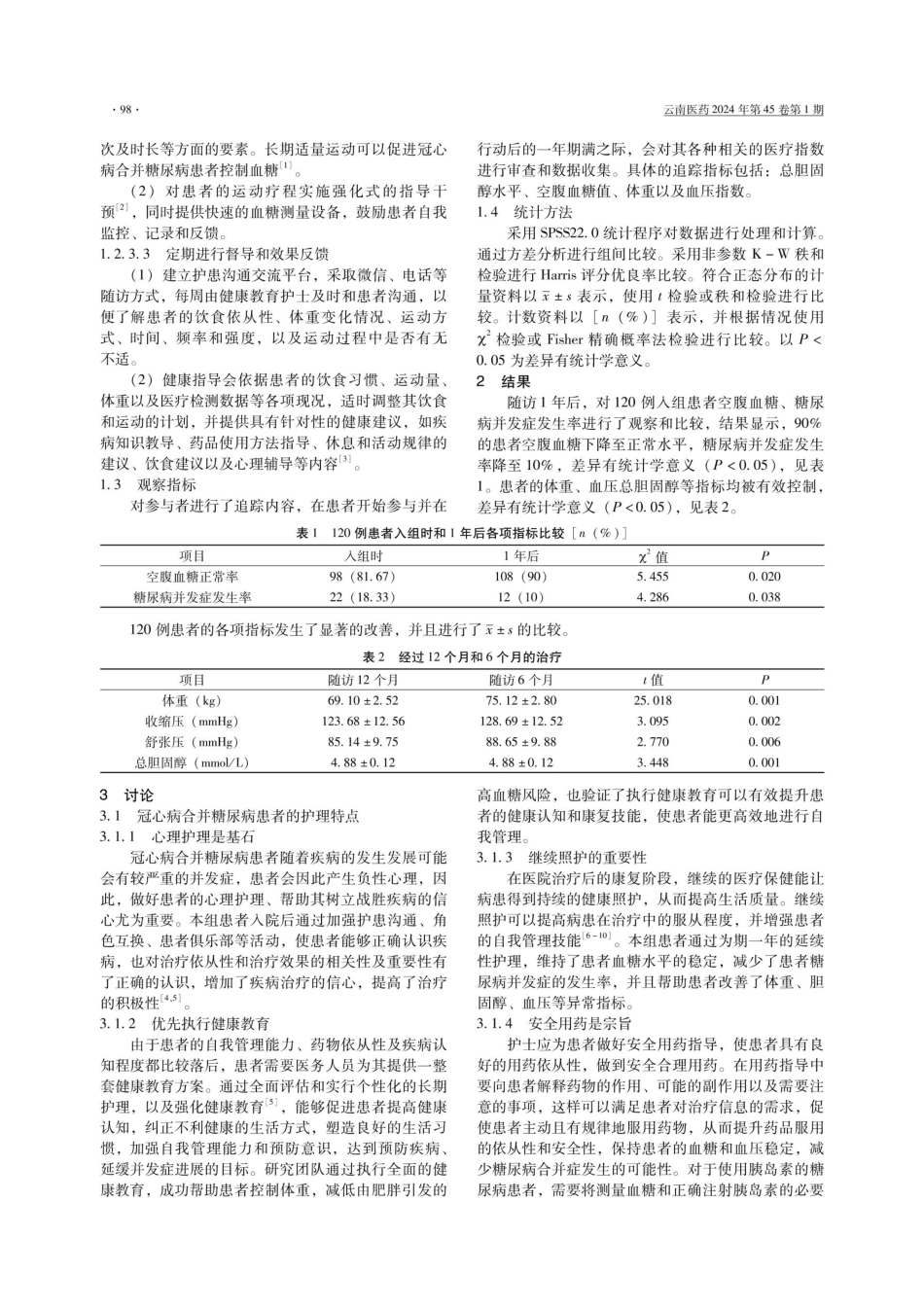 慢病管理理念应用于冠心病合并糖尿病患者护理的效果评价.pdf_第2页