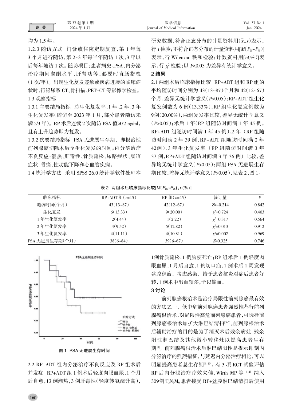 内分泌治疗在根治性前列腺癌切除术后病理特征阴性患者中的临床疗效.pdf_第3页