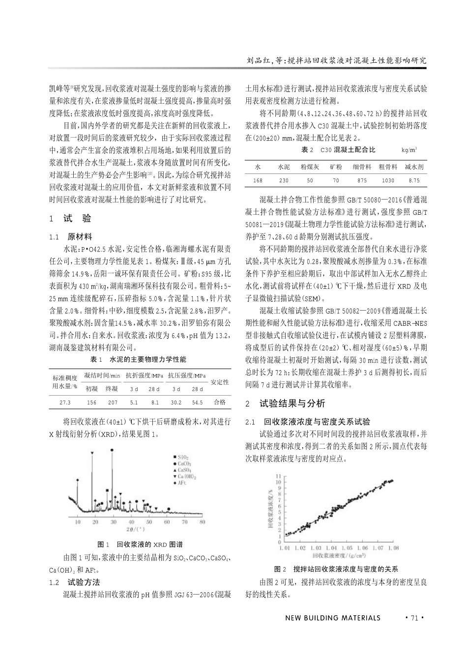 搅拌站回收浆液对混凝土性能影响研究.pdf_第2页