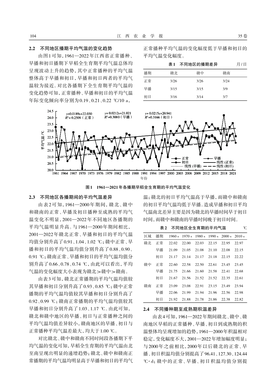 江西省不同播期早稻热量资源利用分析.pdf_第3页