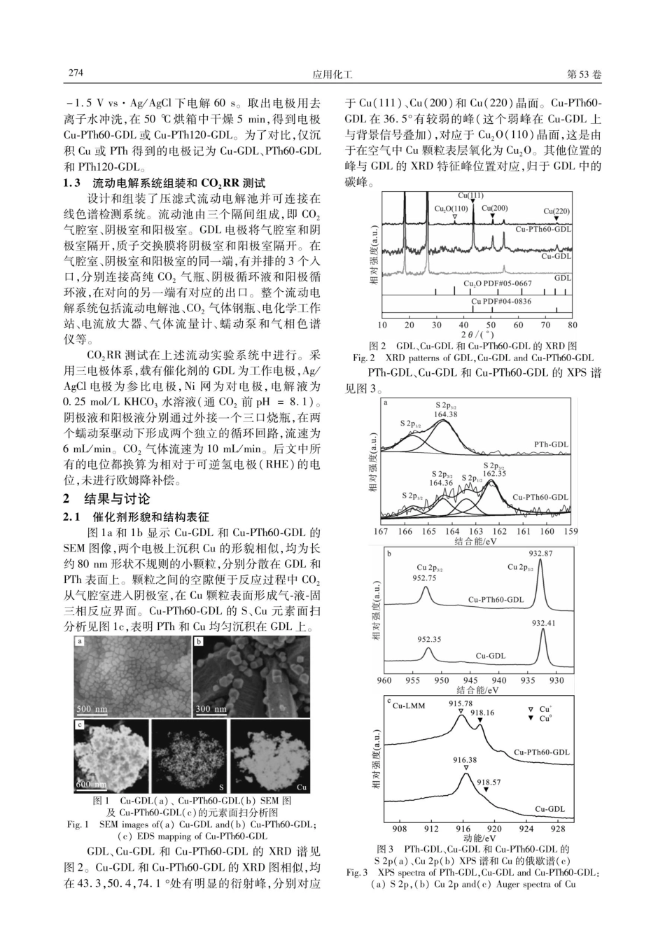 聚噻吩_铜复合催化剂选择性电还原CO_%282%29为甲酸盐.pdf_第2页