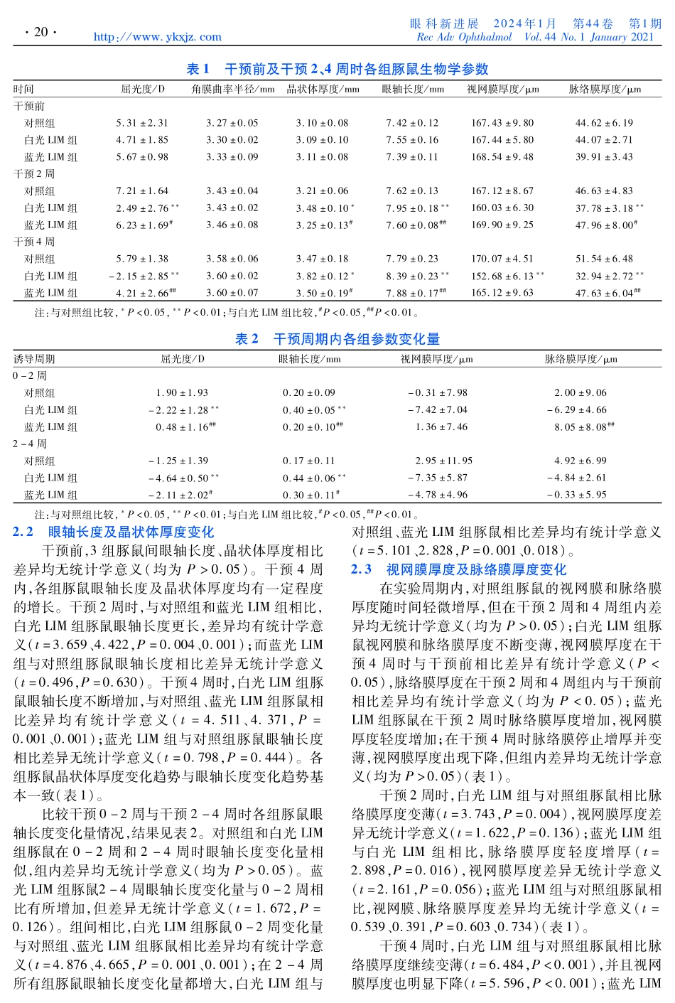 蓝光对豚鼠屈光系统发育的影响.pdf_第3页