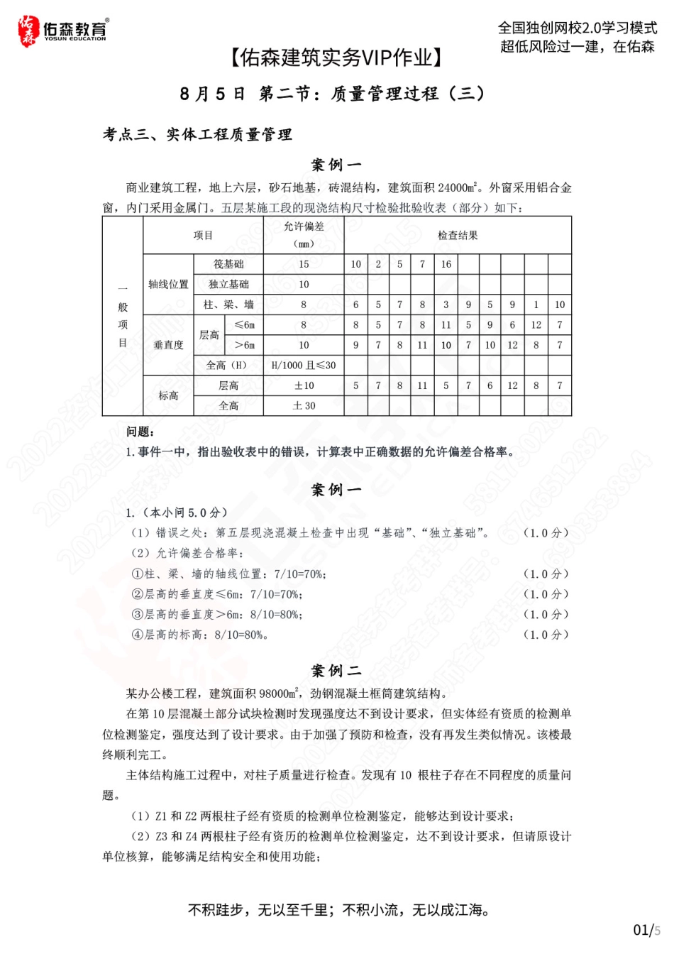 【佑森建筑实务VIP作业答案】：8月5日.pdf_第1页