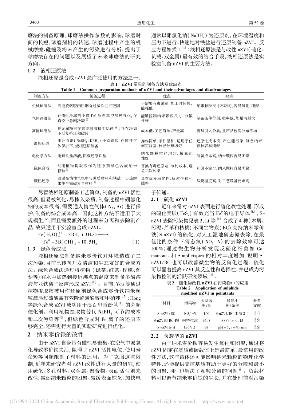 纳米零价铁的改性及去除重金属的应用研究_刘雪羽.pdf_第2页