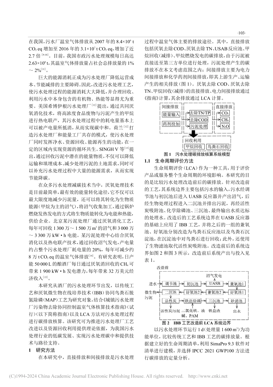 酿酒厂污水处理工艺优化的温室气体减排及经济效益分析_马燕萍.pdf_第2页