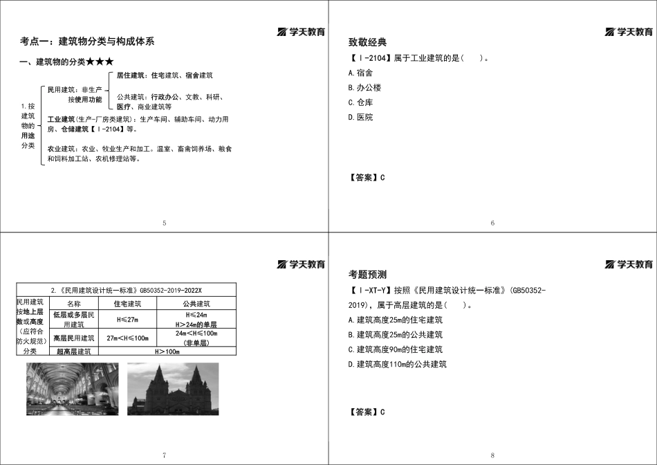 2022年一建《建筑》精讲强化-黑白打印版-合集.pdf_第2页