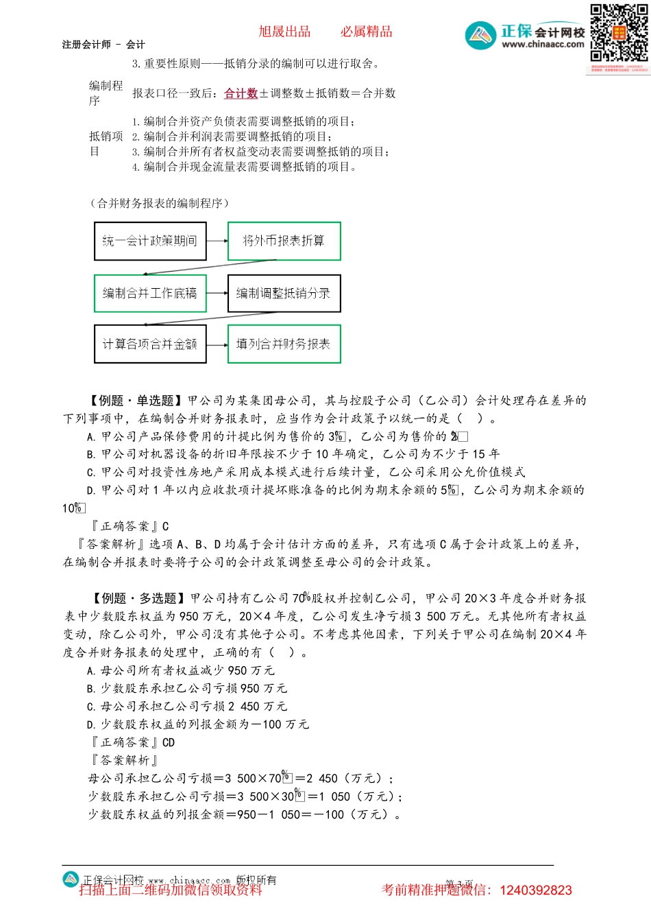 第2702讲　合并范围的确定、合并财务报表编制原则、前期准备事项及程序_create.pdf_第3页