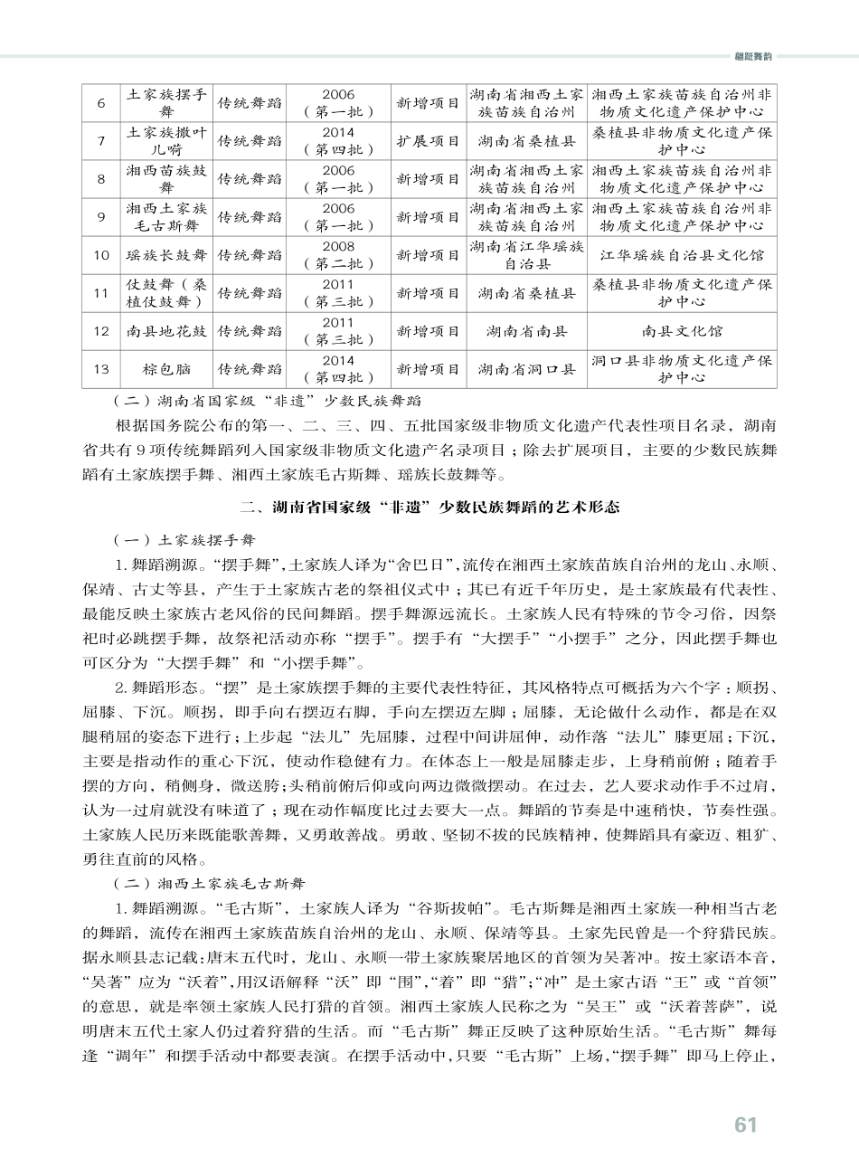 湖南省国家级“非遗”少数民族舞蹈探析.pdf_第2页
