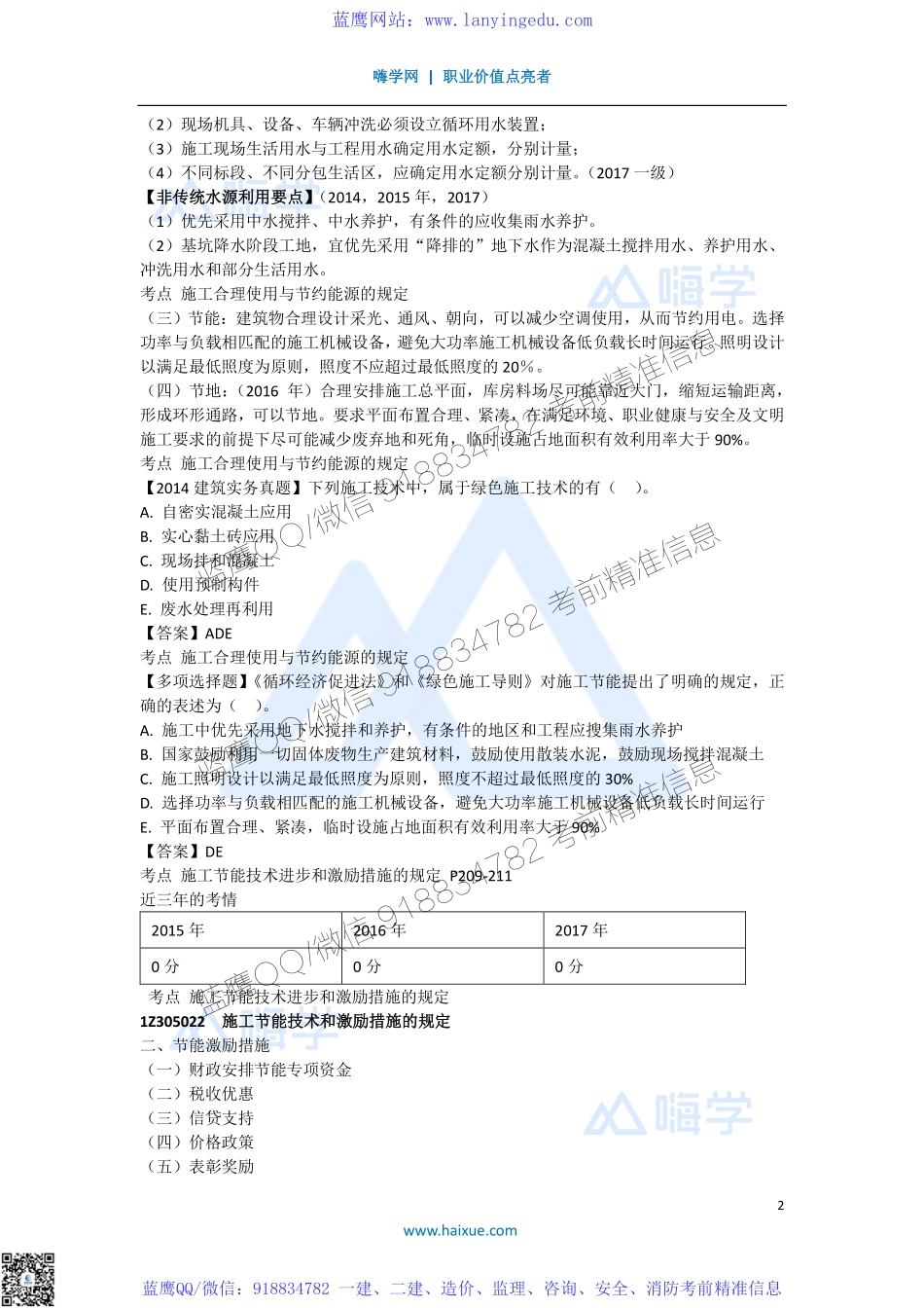 陈印 一级建造师 建设工程法规及相关知识 精讲通关 1Z305000 （2）施工节约能源制度.pdf_第2页
